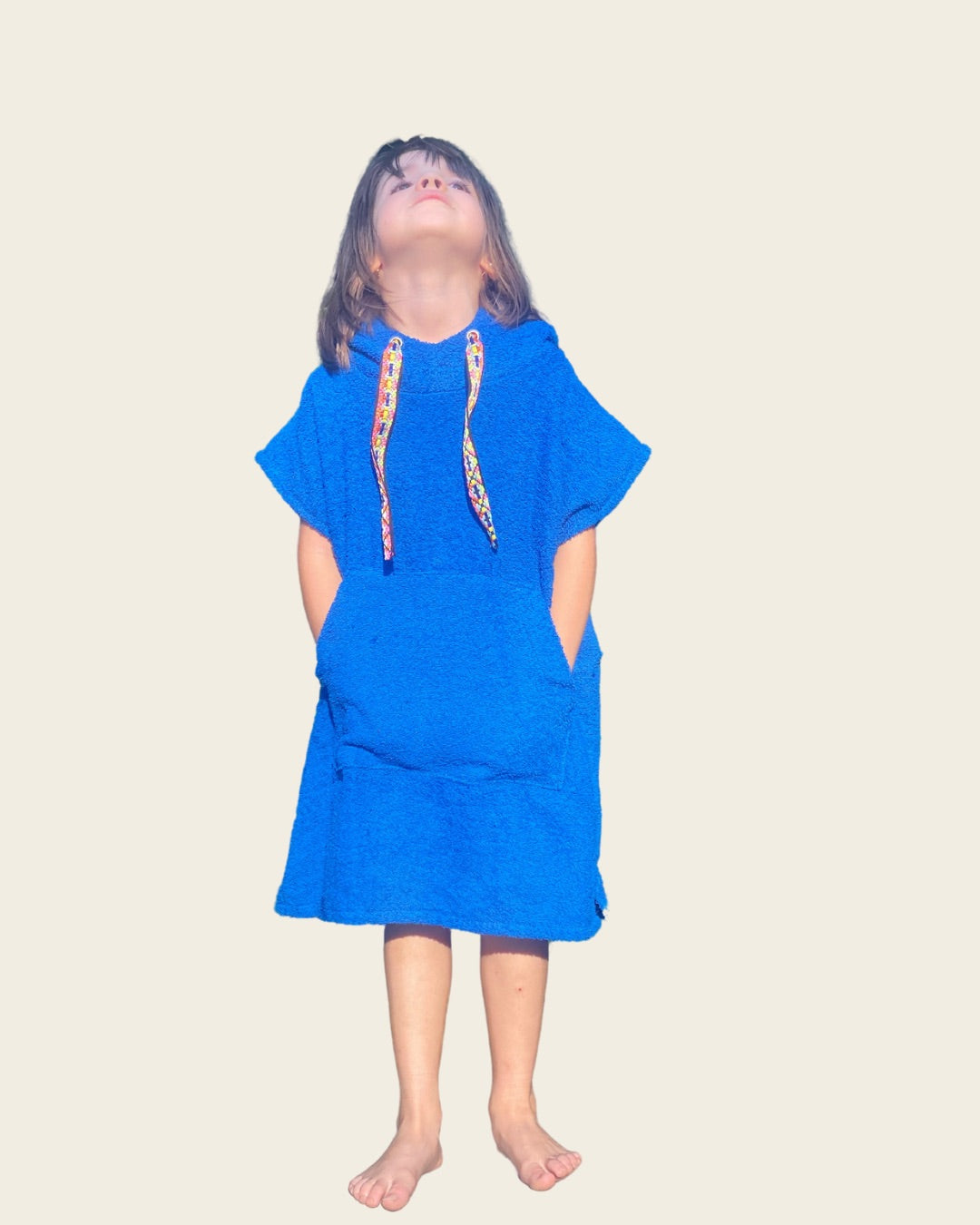 Poncho de Toalla - Azul - Talla 6